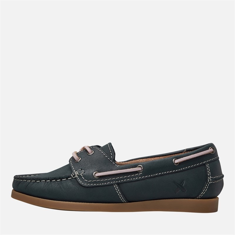Lagooners Womens Janey Deck Shoes Navy/Pink