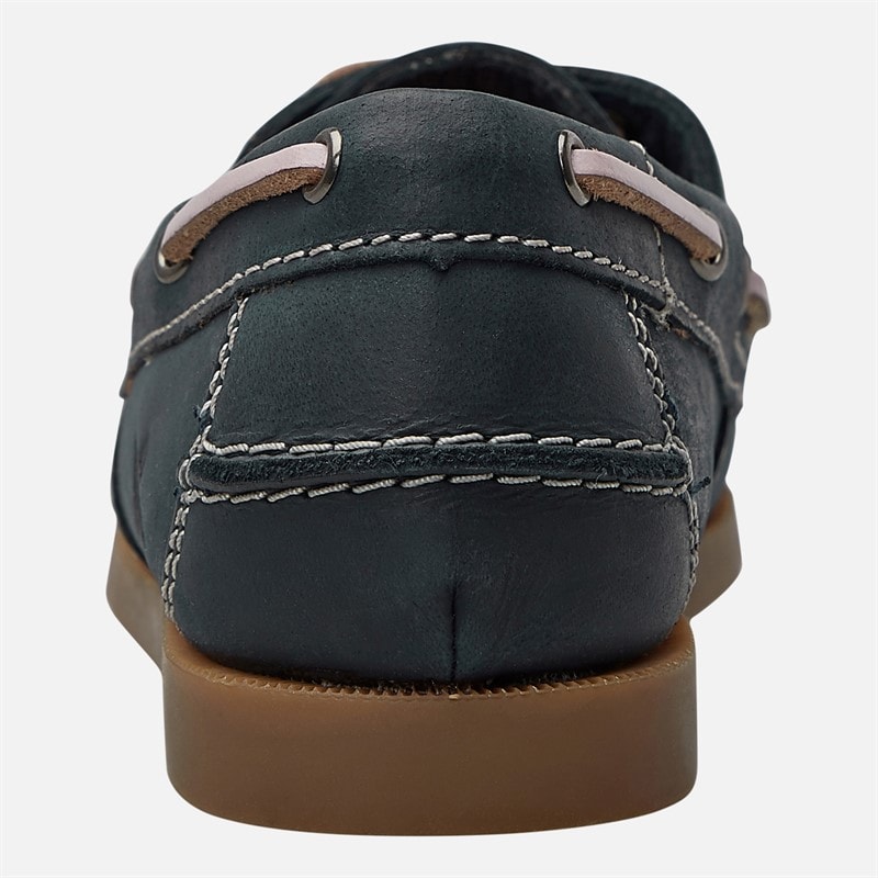Lagooners Womens Janey Deck Shoes Navy/Pink - Image 3