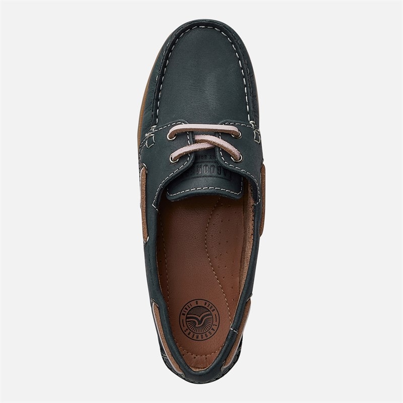 Lagooners Womens Janey Deck Shoes Navy/Pink - Image 4