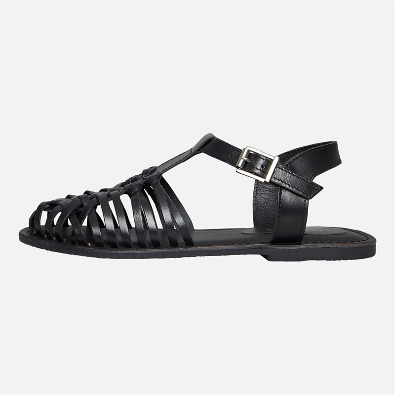 Lagooners Womens Isla Sandals Black Leather - Image 2