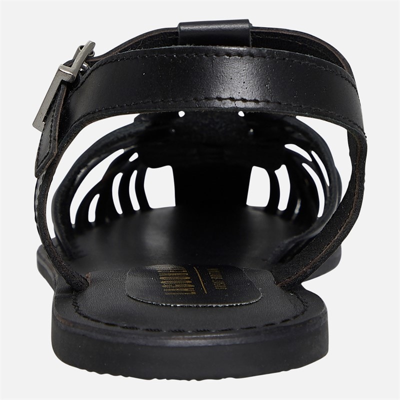 Lagooners Womens Isla Sandals Black Leather - Image 4