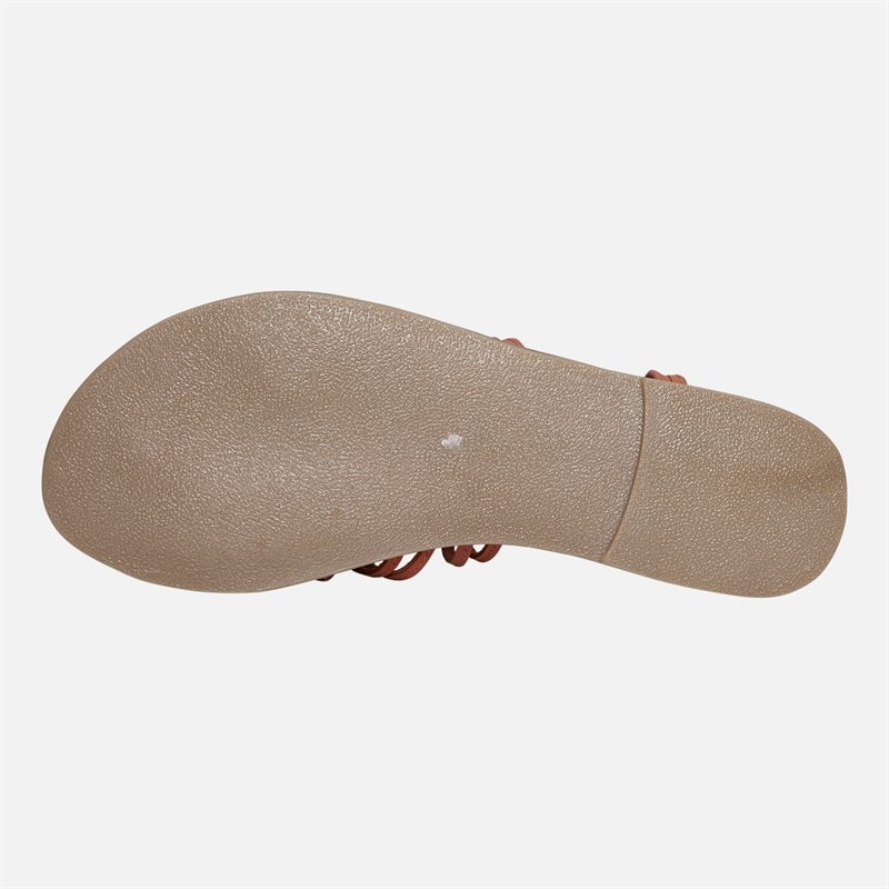 Lagooners Womens Lily Sandals Coral Leather - Image 3