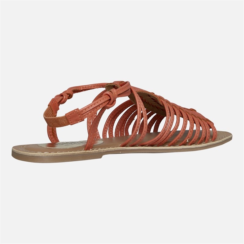 Lagooners Womens Lily Sandals Coral Leather - Image 5