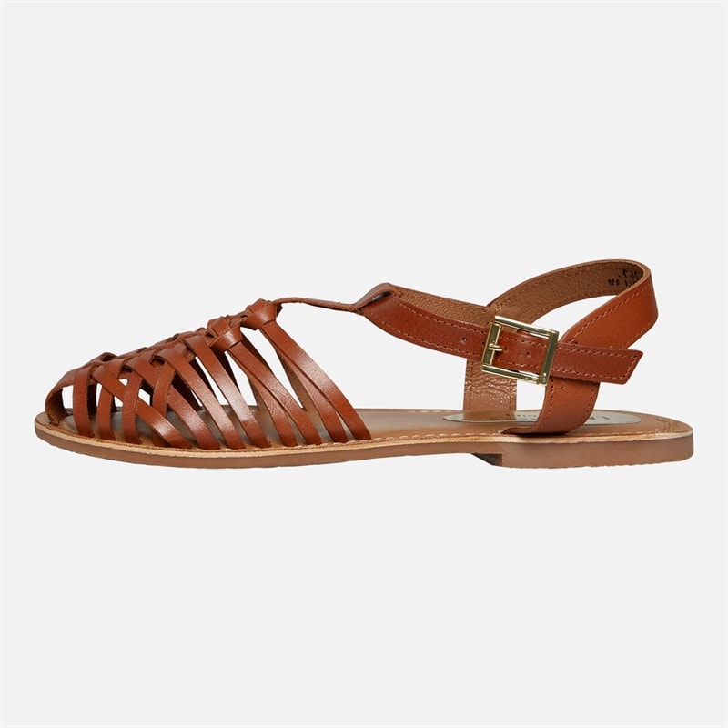 Lagooners Womens Isla Sandals Tan Leather - Image 2