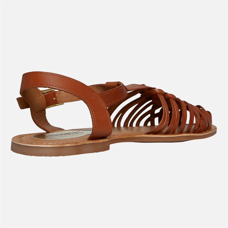 Lagooners Womens Isla Sandals Tan Leather - Image 5