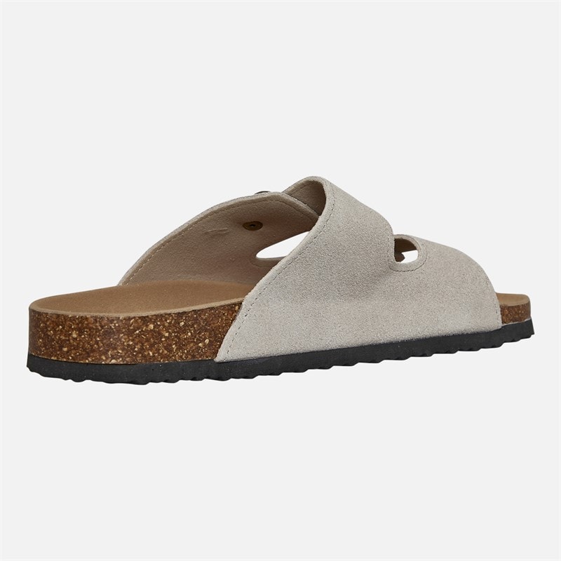 Lagooners Womens Aurora Double Buckle Sandals Beige Suede - Image 5