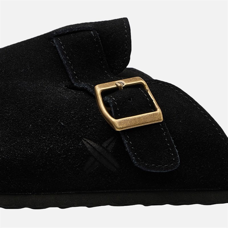 Lagooners Mens Noah Mules Black Suede - Image 5