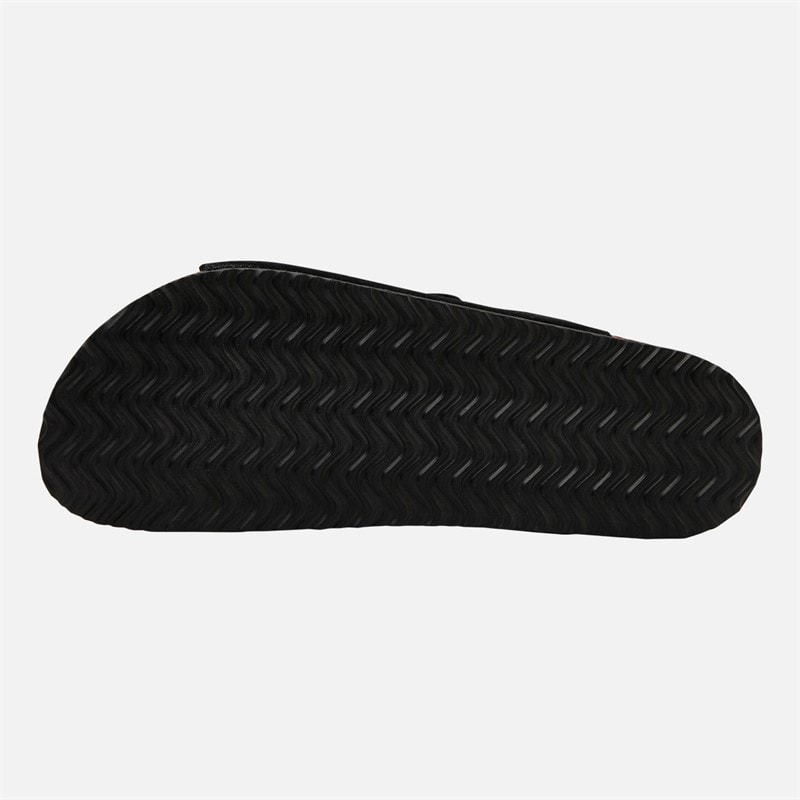 Lagooners Mens Theo Double Buckle Sandals Black Suede - Image 3