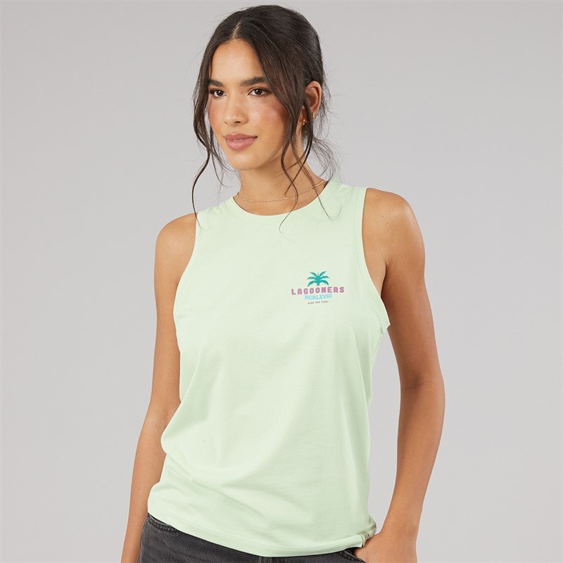 Lagooners Womens Buttercup Vest Light Green - Image 2