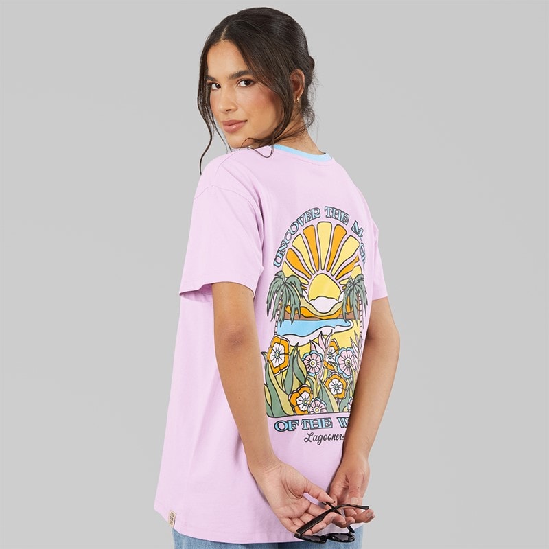 Lagooners Womens Haycroft Oversized T-Shirt Lilac - Image 1