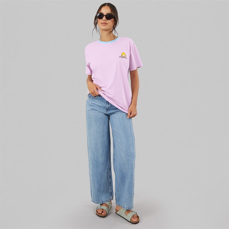 Lagooners Womens Haycroft Oversized T-Shirt Lilac - Image 4