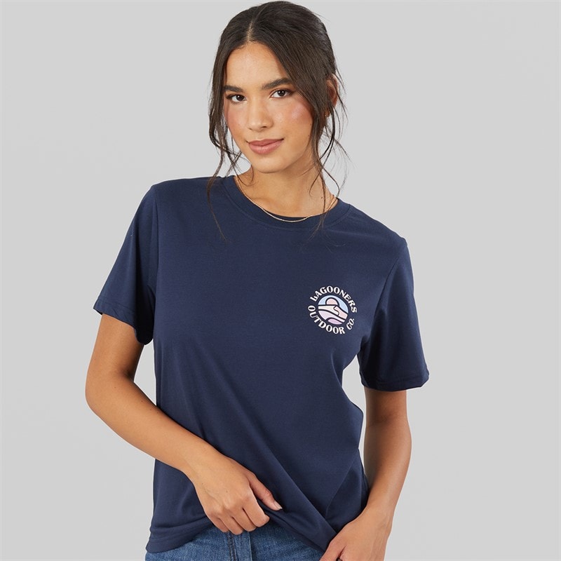Lagooners Womens Stirling T-Shirt Navy - Image 2