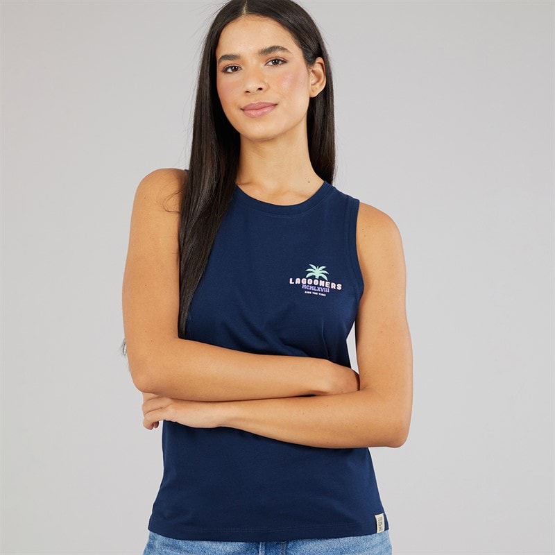Lagooners Womens Buttercup Vest Navy - Image 2