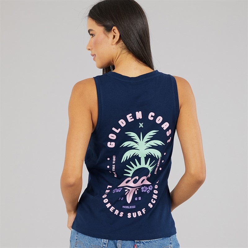 Lagooners Womens Buttercup Vest Navy - Image 3