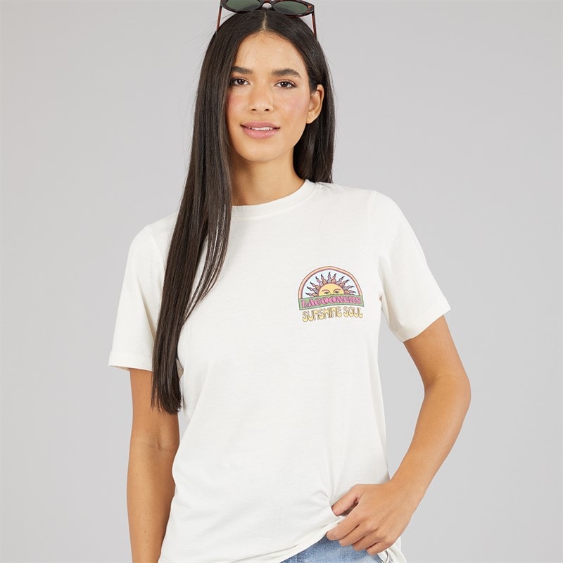 Lagooners Womens Nettlebury T-Shirt Ecru - Image 2