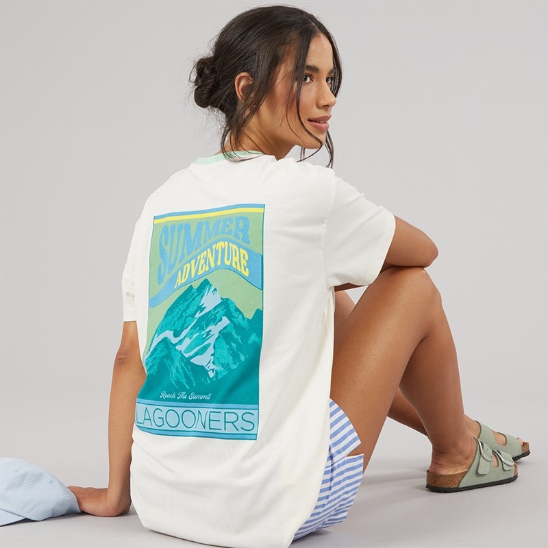 Lagooners Womens Heronford Oversized T-Shirt Ecru