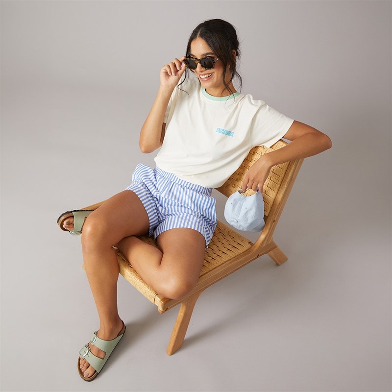 Lagooners Womens Heronford Oversized T-Shirt Ecru - Image 4