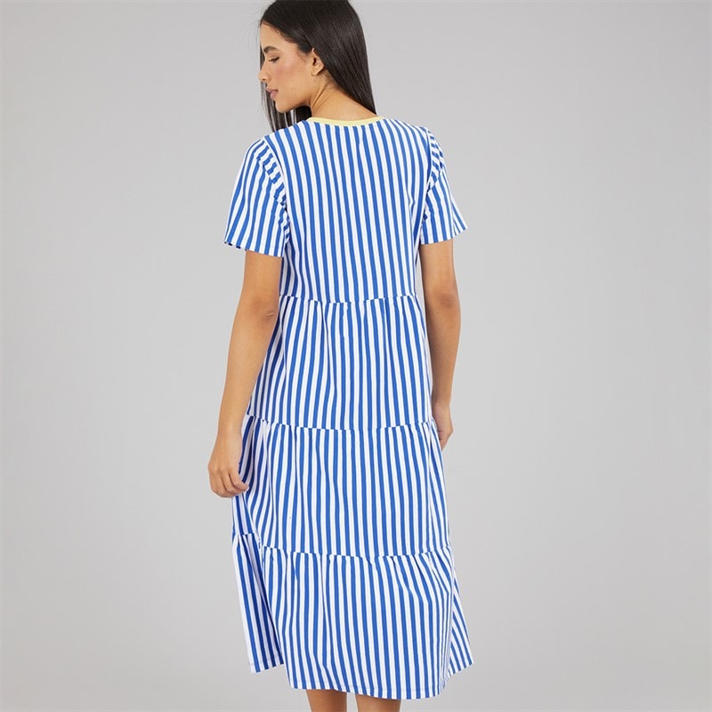 Lagooners Womens Ladies Afriston Tiered Midi Dress Cobalt - Image 2