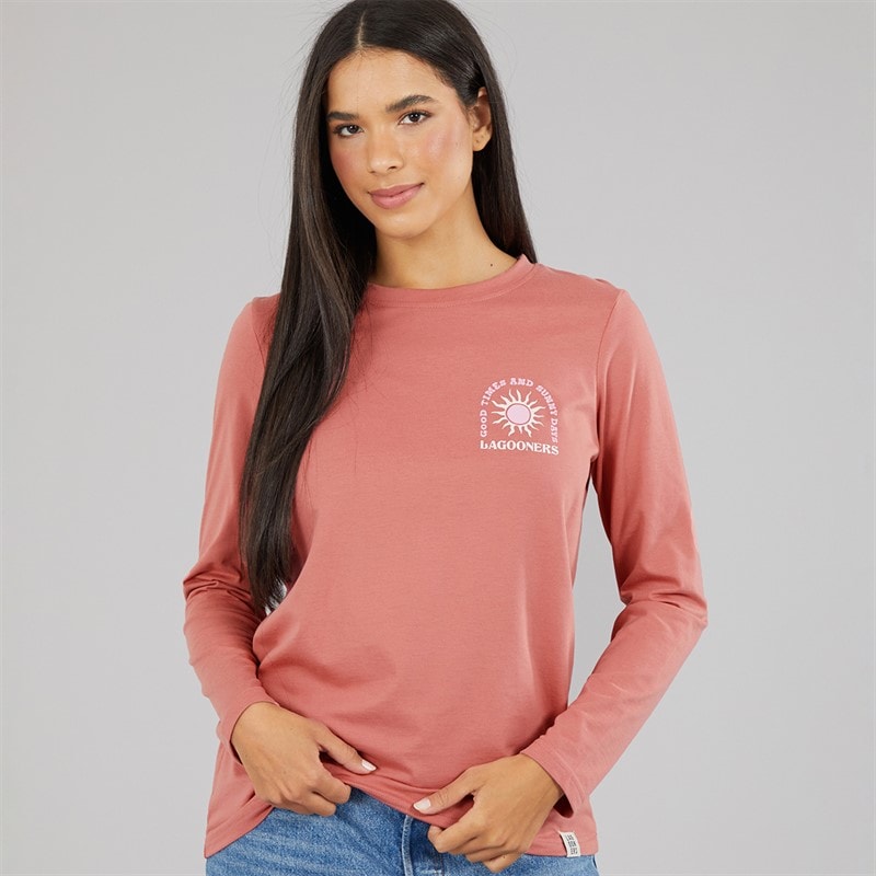 Lagooners Womens Airdrie T-Shirt Brandie Apricot - Image 2