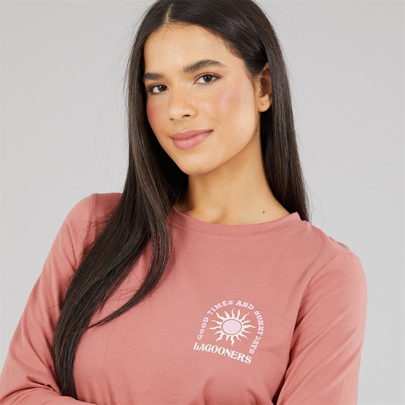 Lagooners Womens Airdrie T-Shirt Brandie Apricot - Image 5