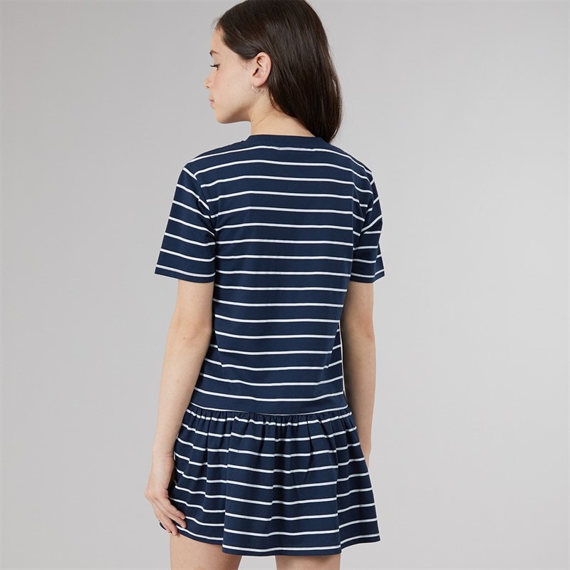 Lagooners Girls Ruby Stripe Dress Navy - Image 2