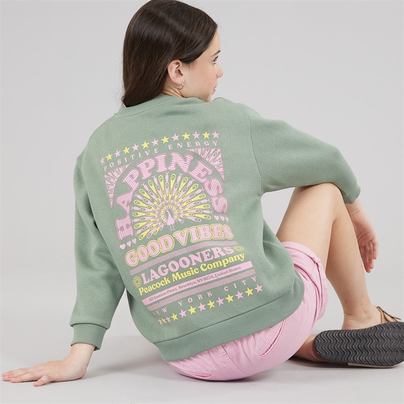 Lagooners Girls Marigold Sweatshirt Green Bay
