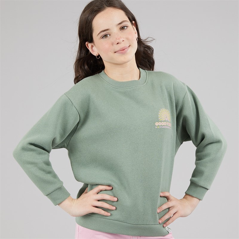 Lagooners Girls Marigold Sweatshirt Green Bay - Image 2