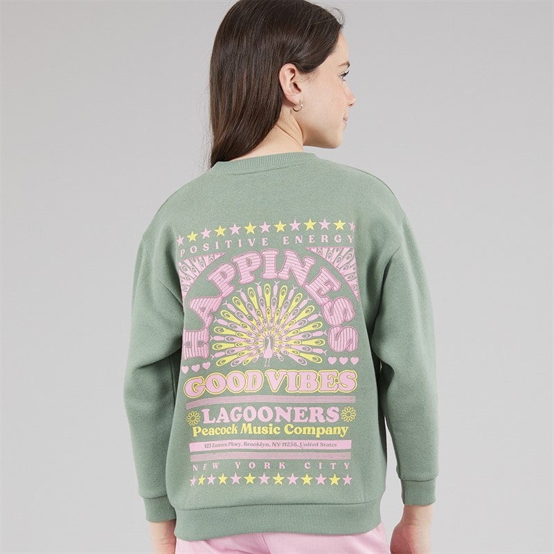 Lagooners Girls Marigold Sweatshirt Green Bay - Image 3