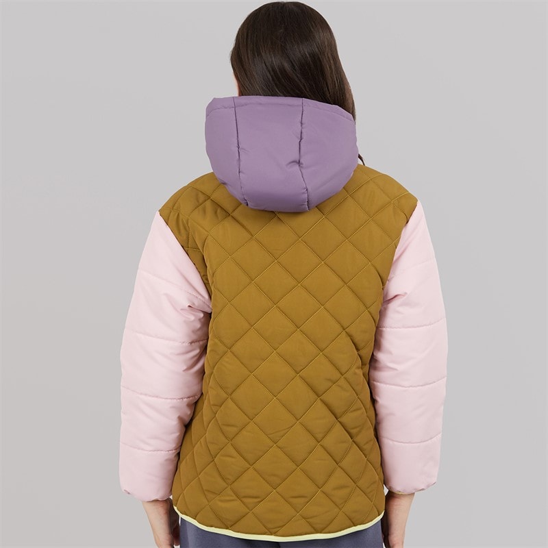 Lagooners Girls Whitworth Puffer Coat Green - Image 2