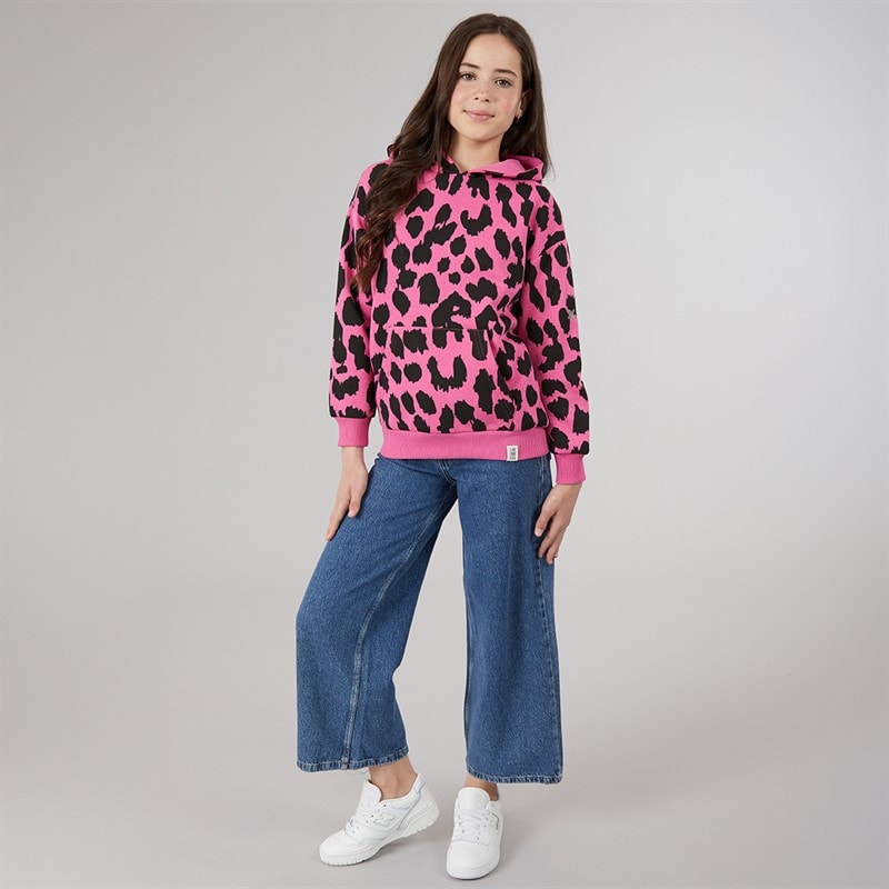 Lagooners Girls Hawthorn Hoodie Bright Pink - Image 4
