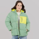 Lagooners Girls Brekon Short Puffer Coat Green Bay