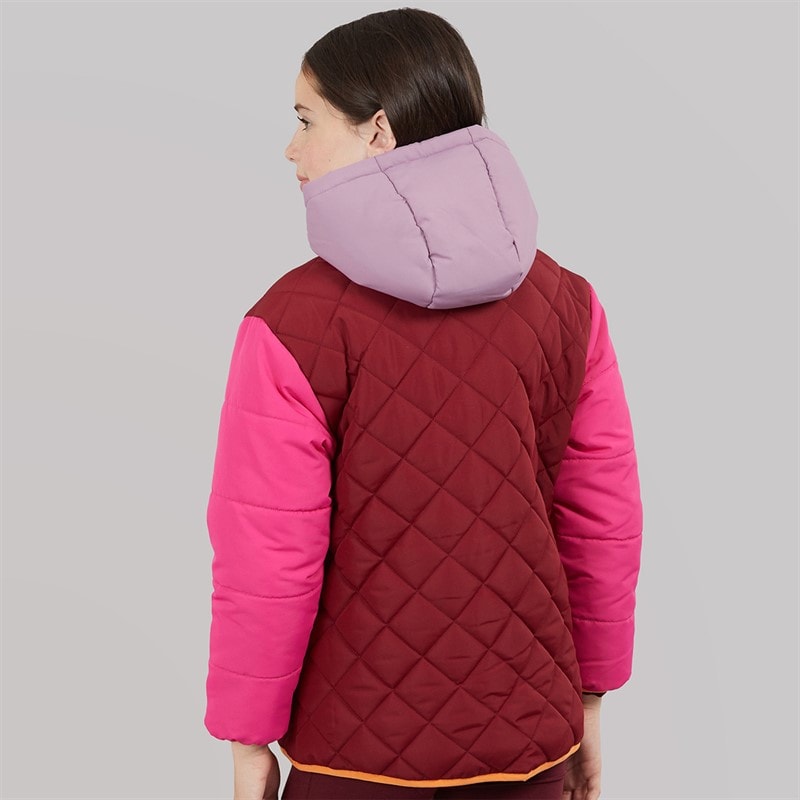 Lagooners Girls Whitworth Puffer Coat Plum - Image 2