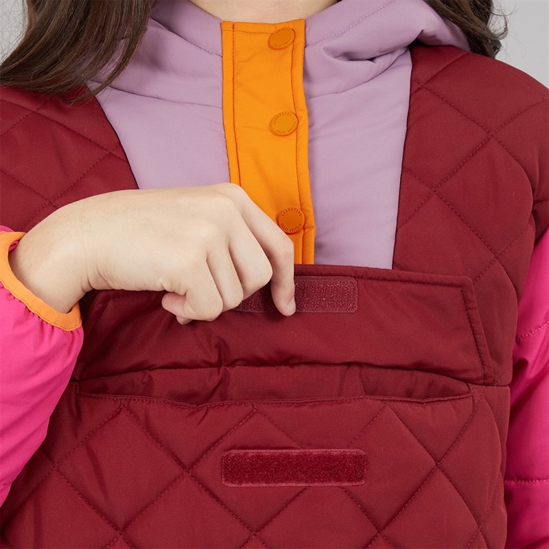 Lagooners Girls Whitworth Puffer Coat Plum - Image 3