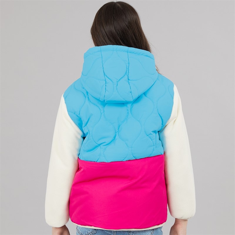 Lagooners Girls Whimble Mid Length Coat Hot Pink - Image 2