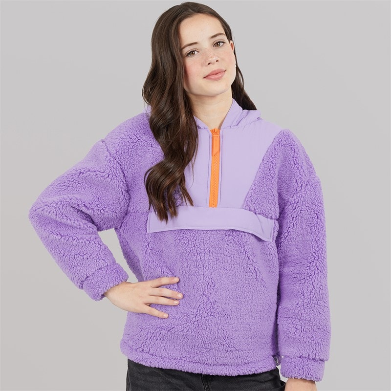 Lagooners Girls Haylock Borg Fleece Purple