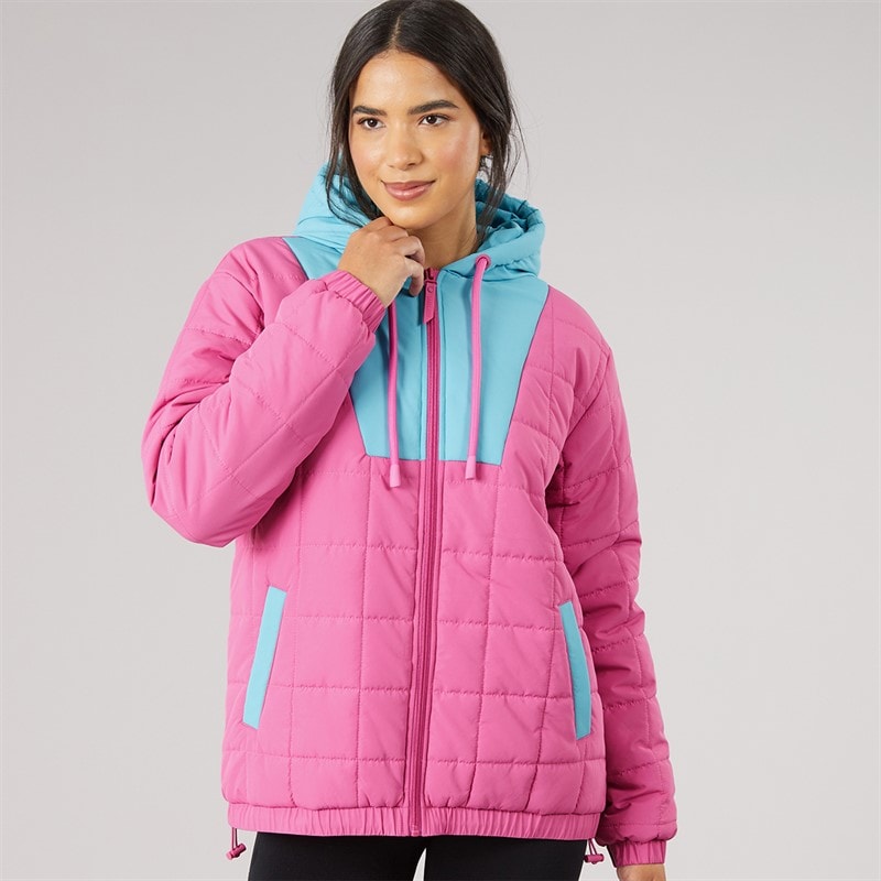 Lagooners Womens Ash OTH Padded Jacket Hot Pink - Image 3