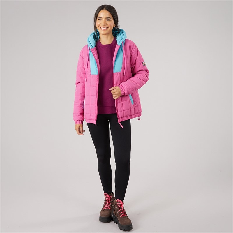 Lagooners Womens Ash OTH Padded Jacket Hot Pink - Image 4