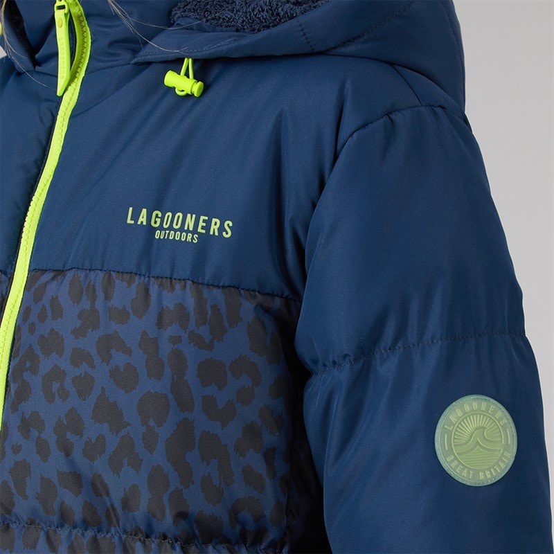 Lagooners Womens Aussie Short Puffer Jacket Leopard - Image 5