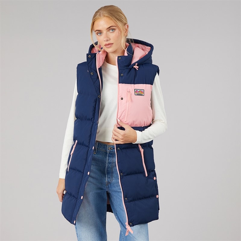 Lagooners Womens Liatris Long Gilet Navy - Image 1