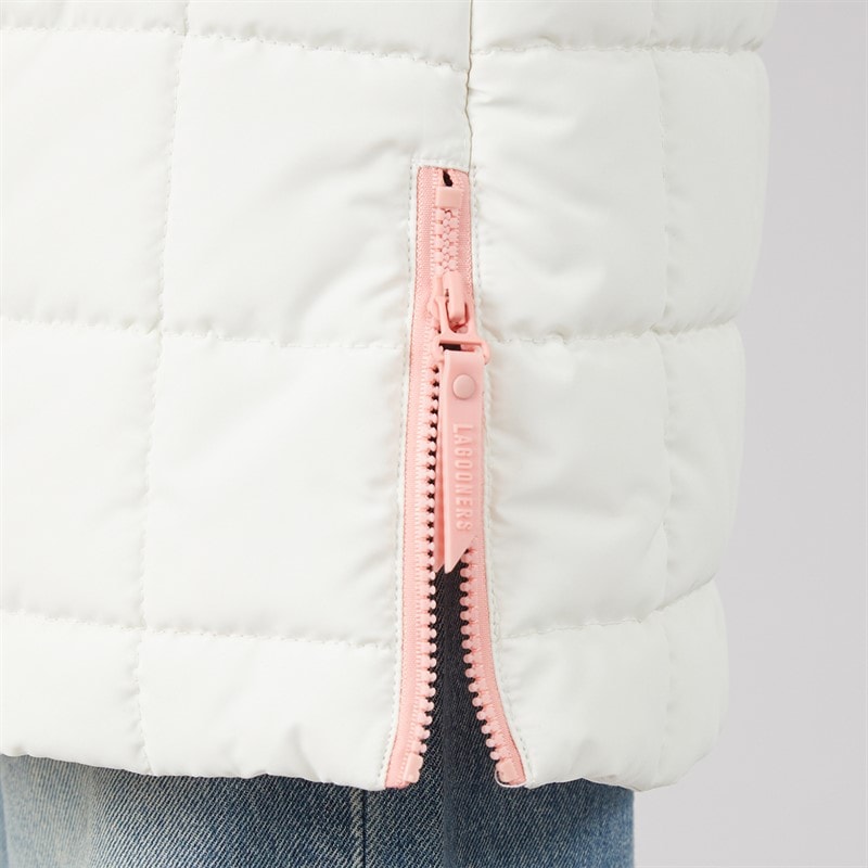 Lagooners Womens Varna Long Gilet Ecru - Image 5