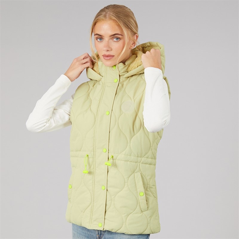 Lagooners Womens Elownen Long Gilet Sage - Image 3