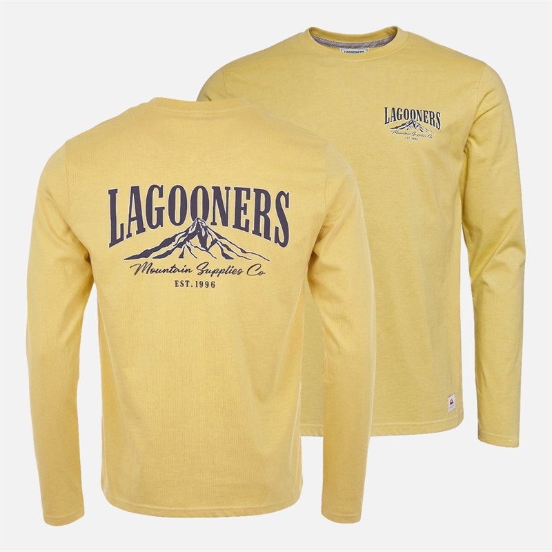 Lagooners Mens Ascent Three Pack Long Sleeve Tops Multi - Image 4