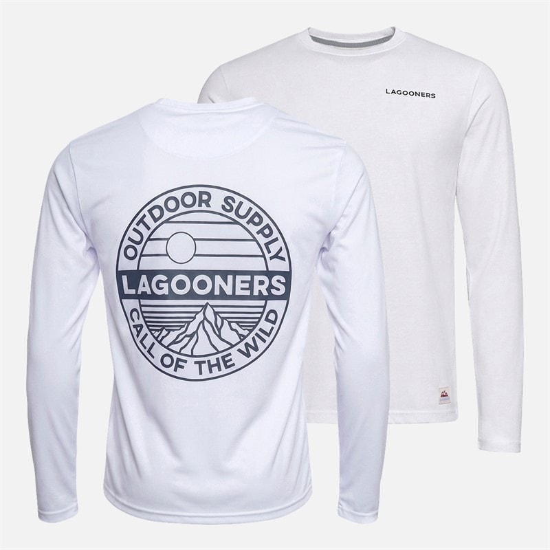 Lagooners Mens Ascent Three Pack Long Sleeve Tops Multi - Image 5