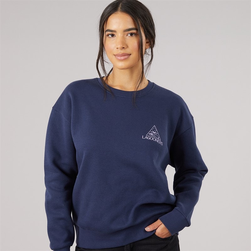 Lagooners Womens Willowmere Graphic Sweatshirt Navy - Image 2