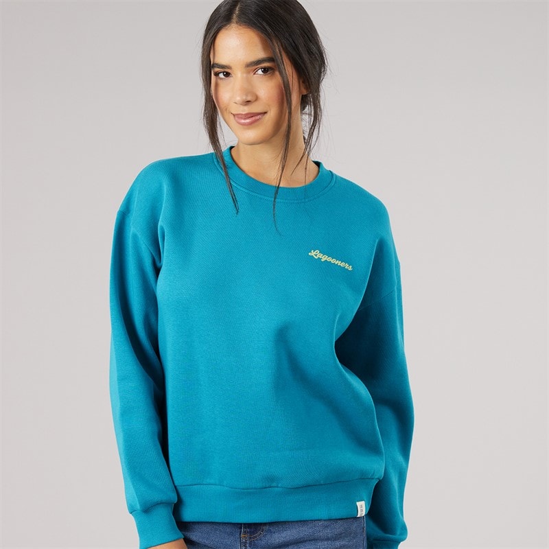 Lagooners Womens Marshmere Graphic Sweatshirt Bluebird - Image 2