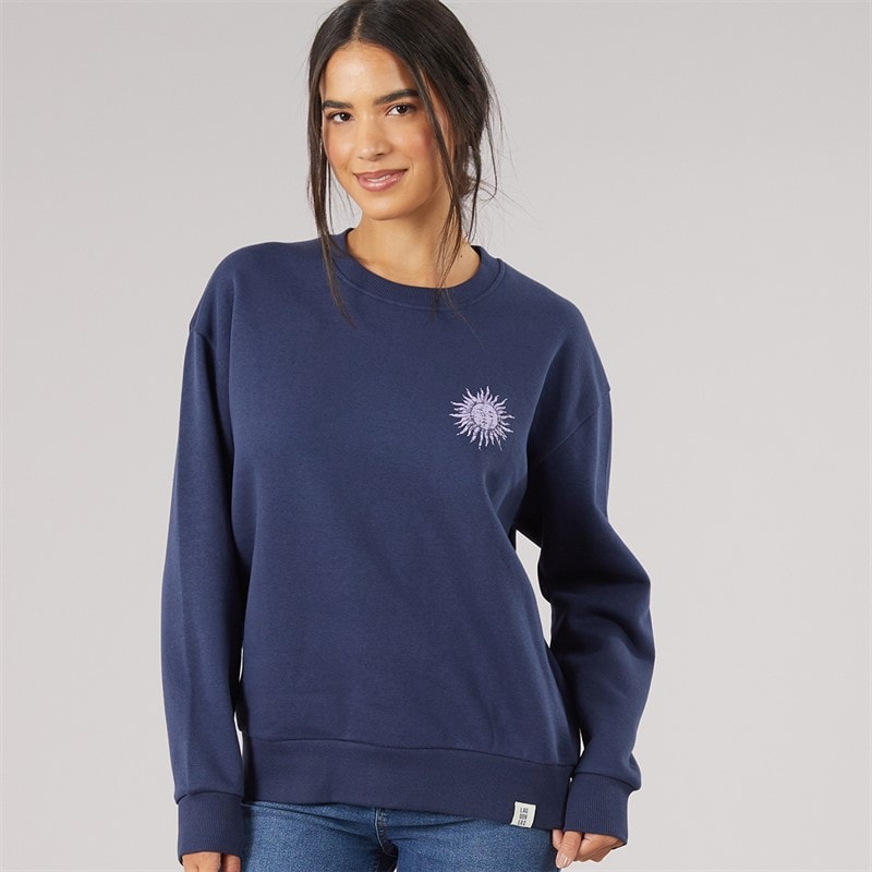 Lagooners Womens Fogmere Graphic Sweatshirt Navy - Image 2