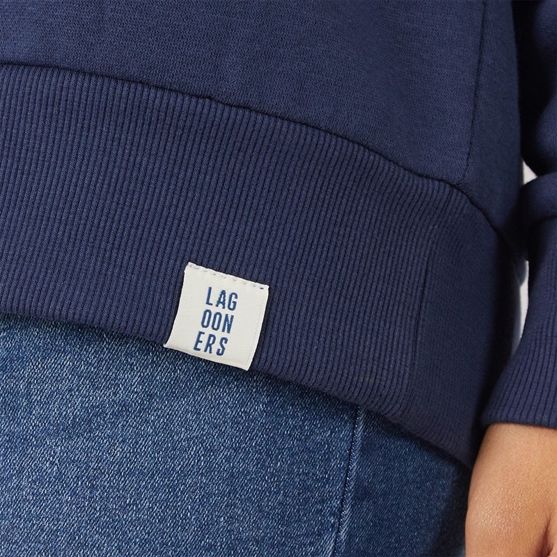 Lagooners Womens Fogmere Graphic Sweatshirt Navy - Image 4