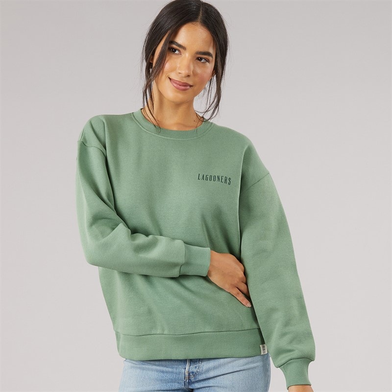 Lagooners Womens Finchmere Graphic Sweatshirt Green Bay - Image 2