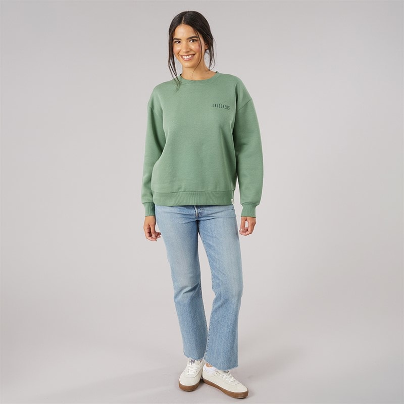 Lagooners Womens Finchmere Graphic Sweatshirt Green Bay - Image 4