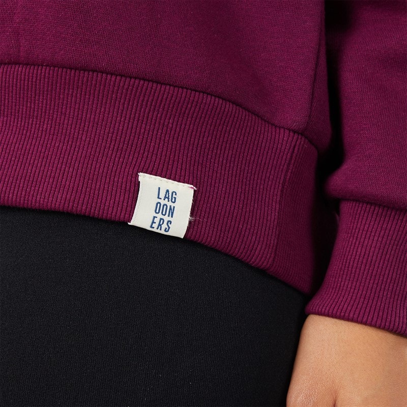 Lagooners Womens Thistleby Graphic Sweatshirt Dark Purple - Image 3
